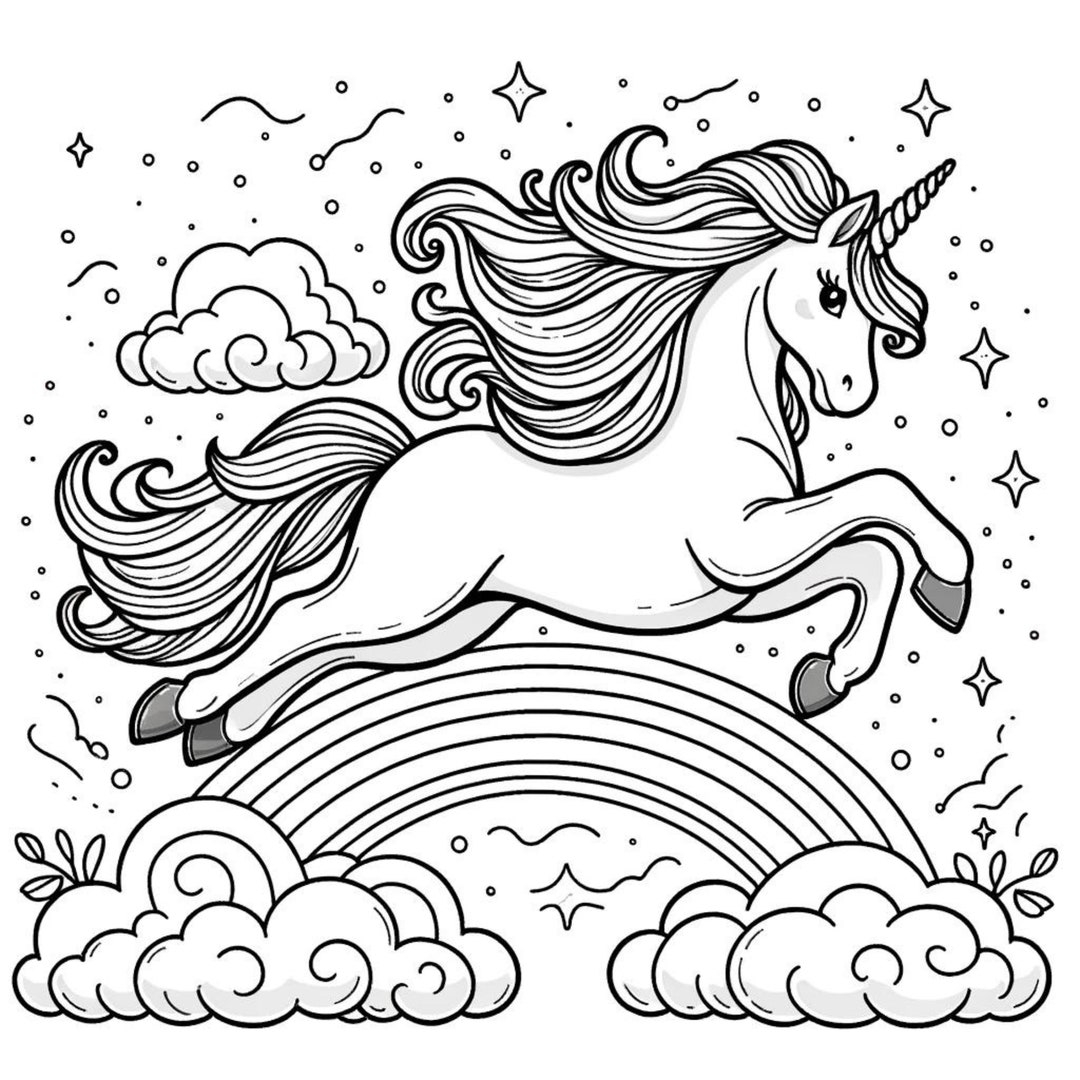 unicorn coloring pages printable