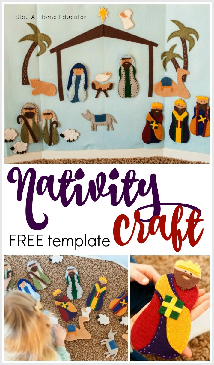 Make Your Own Felt Nativity Story With This FREE Felt Nativity Template