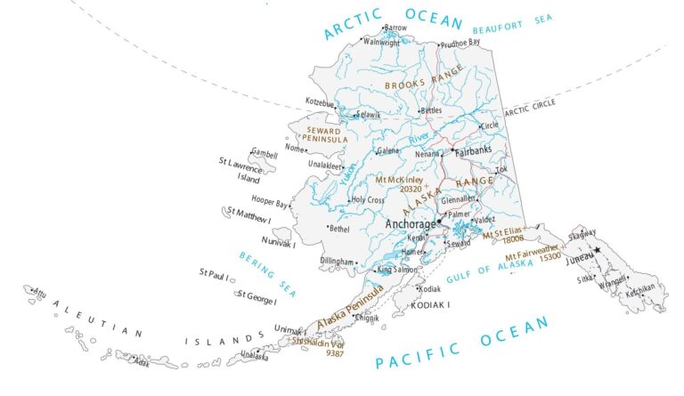 Map Of Alaska Cities And Roads GIS Geography