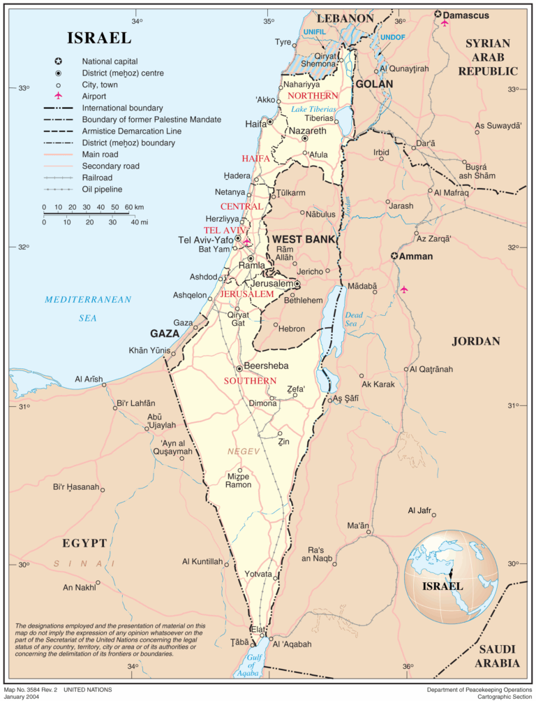 Maps Of Israel Geography Realm