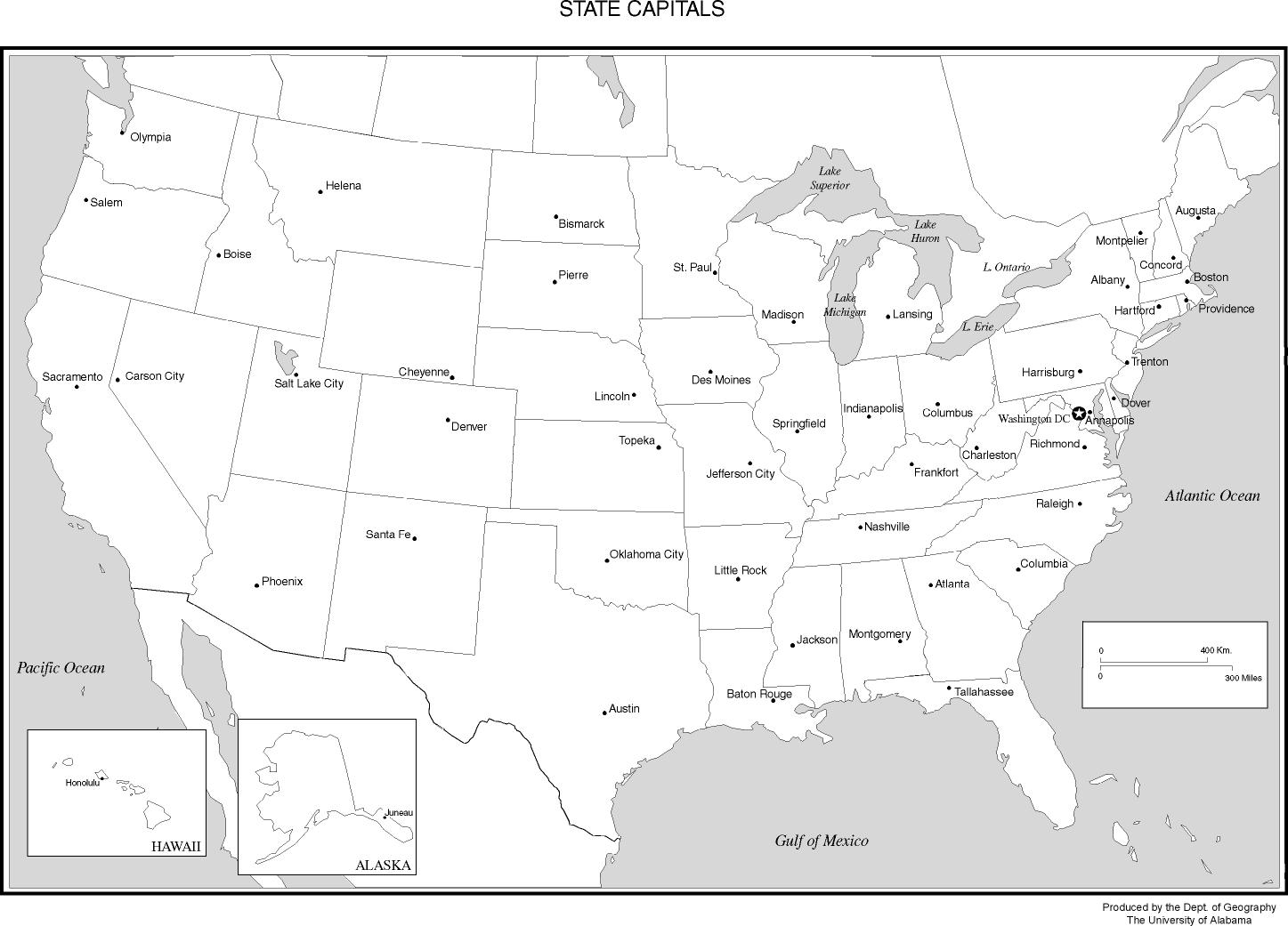 united states map printable