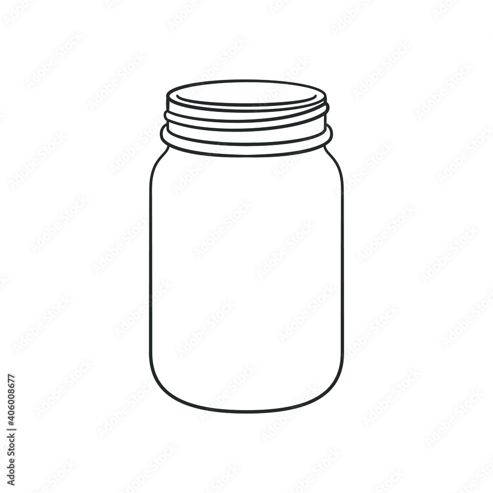 Mason Jar Vector Art Graphics Freevector