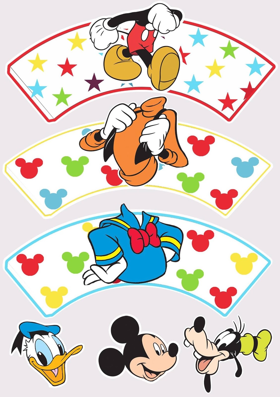 Mickey And Friends Free Printable Cupcake Toppers And Wrappers Oh My Fiesta In English