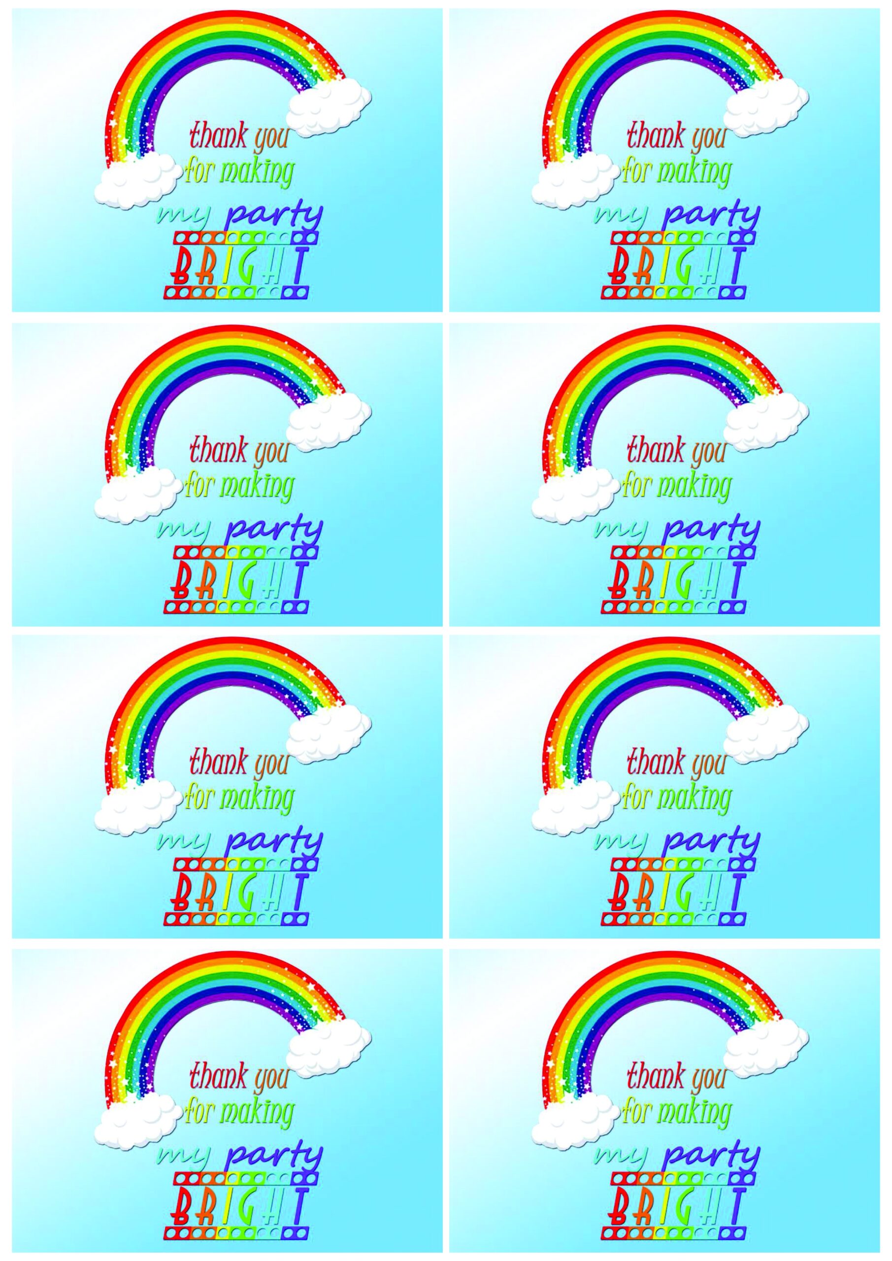 Mikayla s Magical Rainbow Party Free Printables Please Note This Post Is Picture Heavy Caffeine And Fairydust