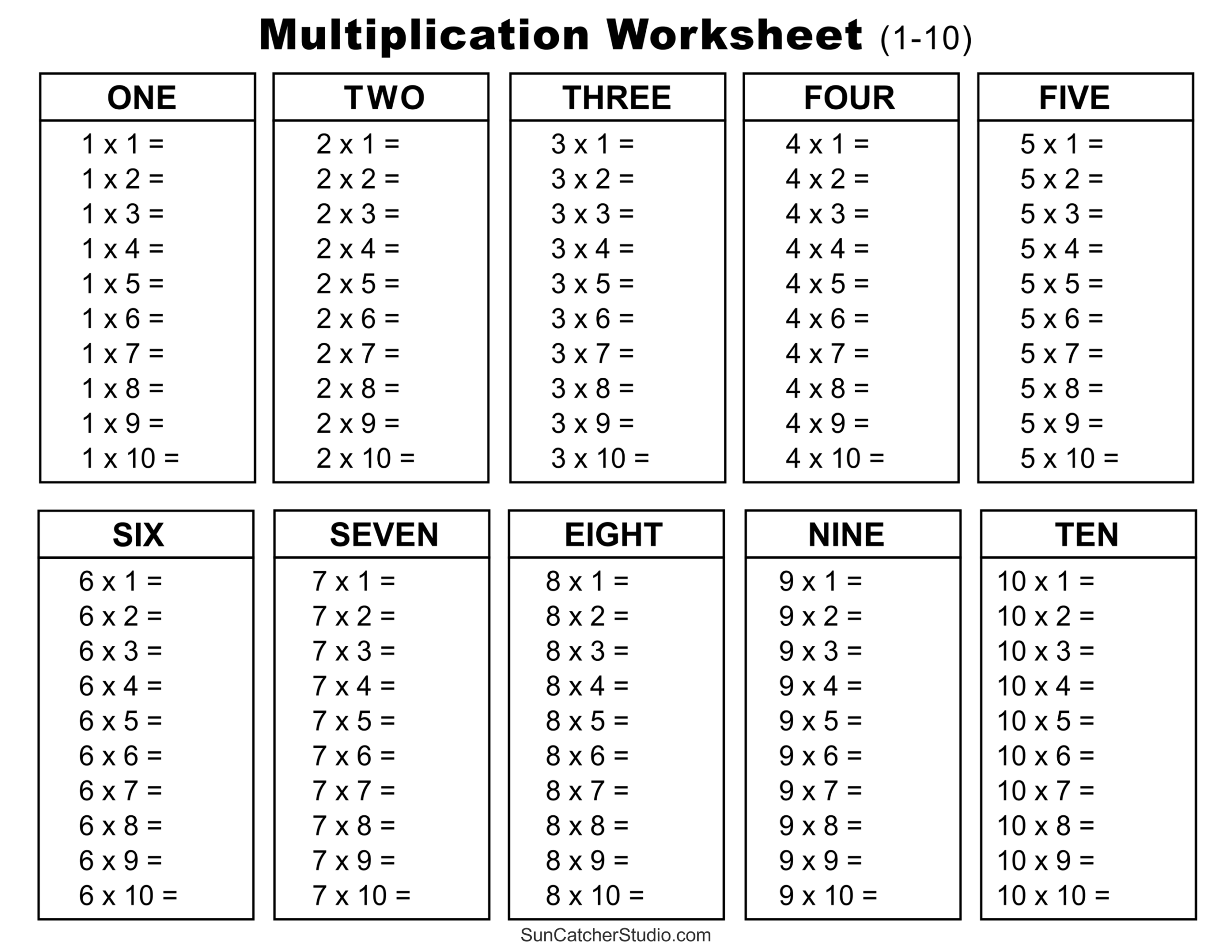 times table practise worksheets times table practise worksheets