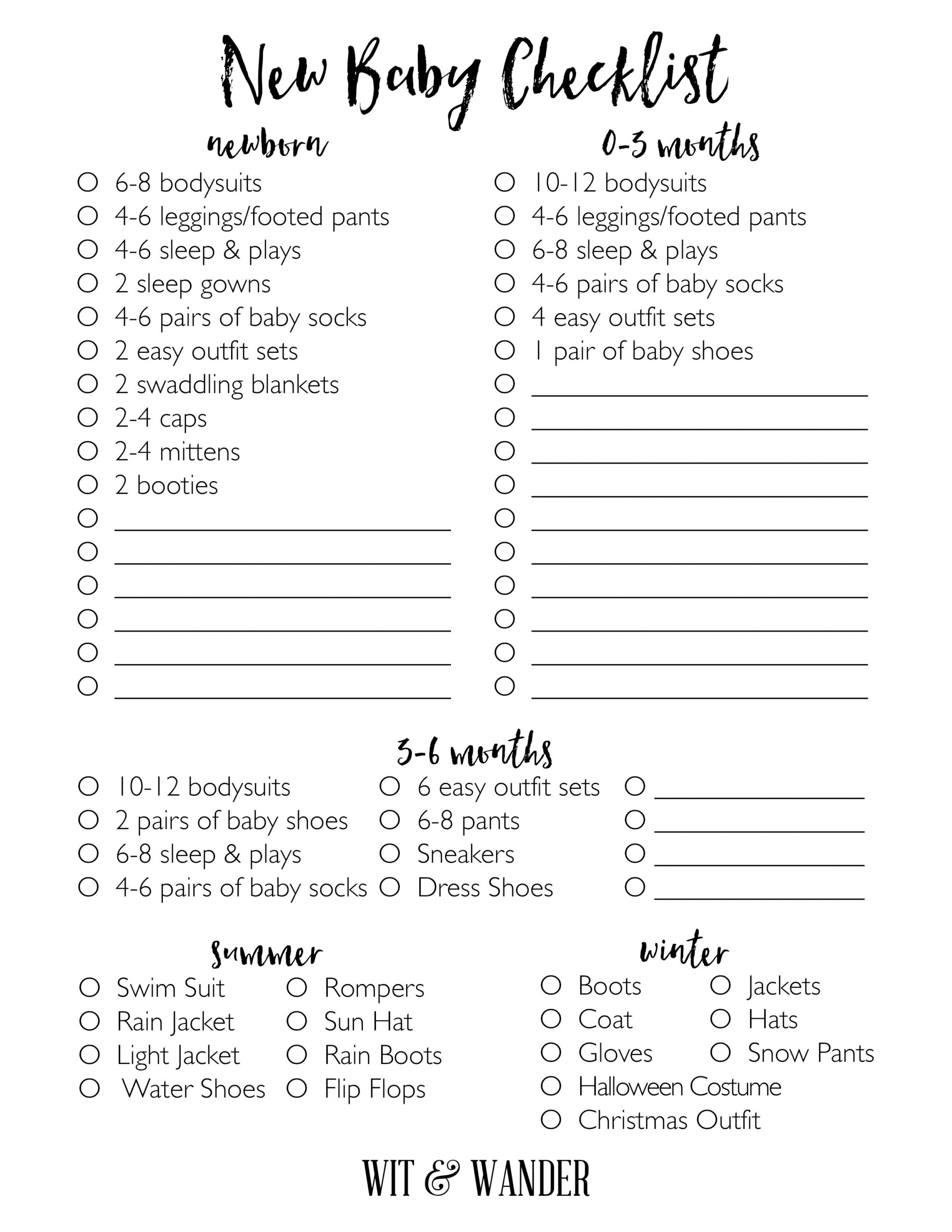 New Baby Checklist Prepping For Baby Our Handcrafted Life