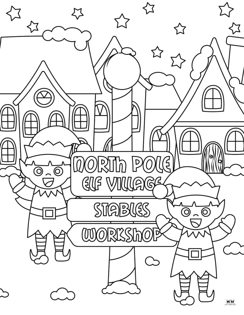 North Pole Coloring Pages 12 FREE Pages Printabulls
