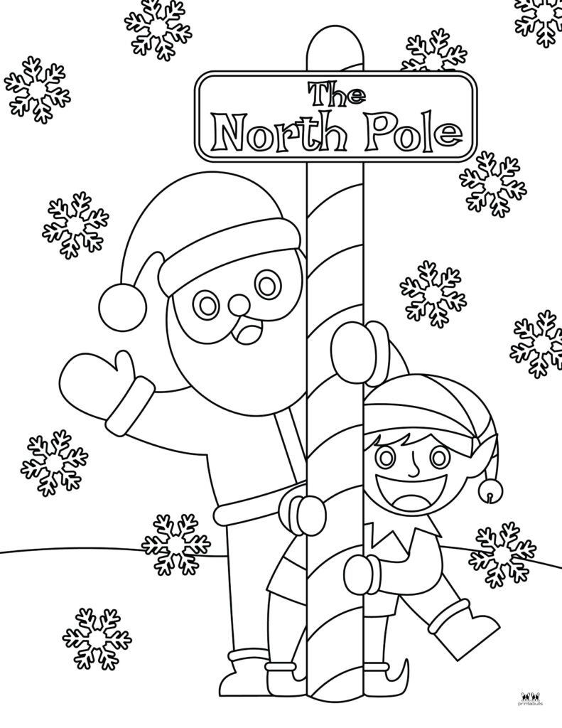 North Pole Coloring Pages 12 FREE Pages Printabulls