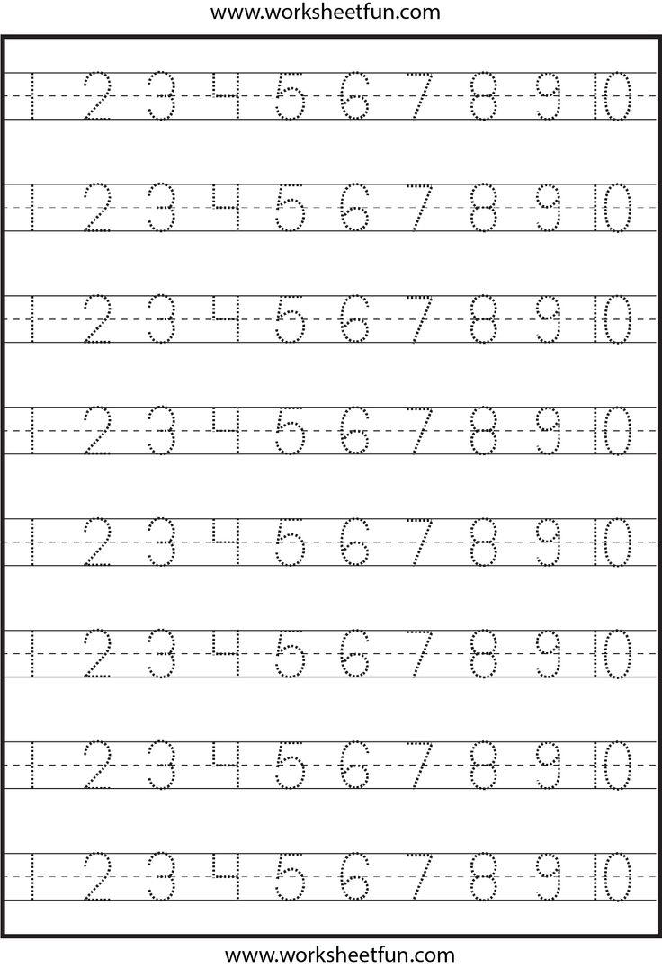 tracing numbers worksheets