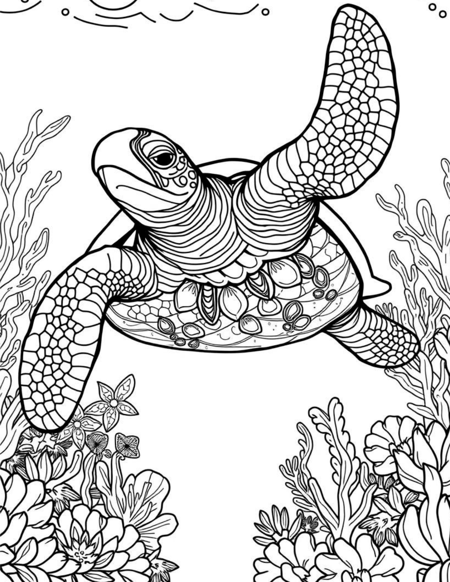 Ocean Themed Adult Mindfulness Coloring Pages RegulateCo