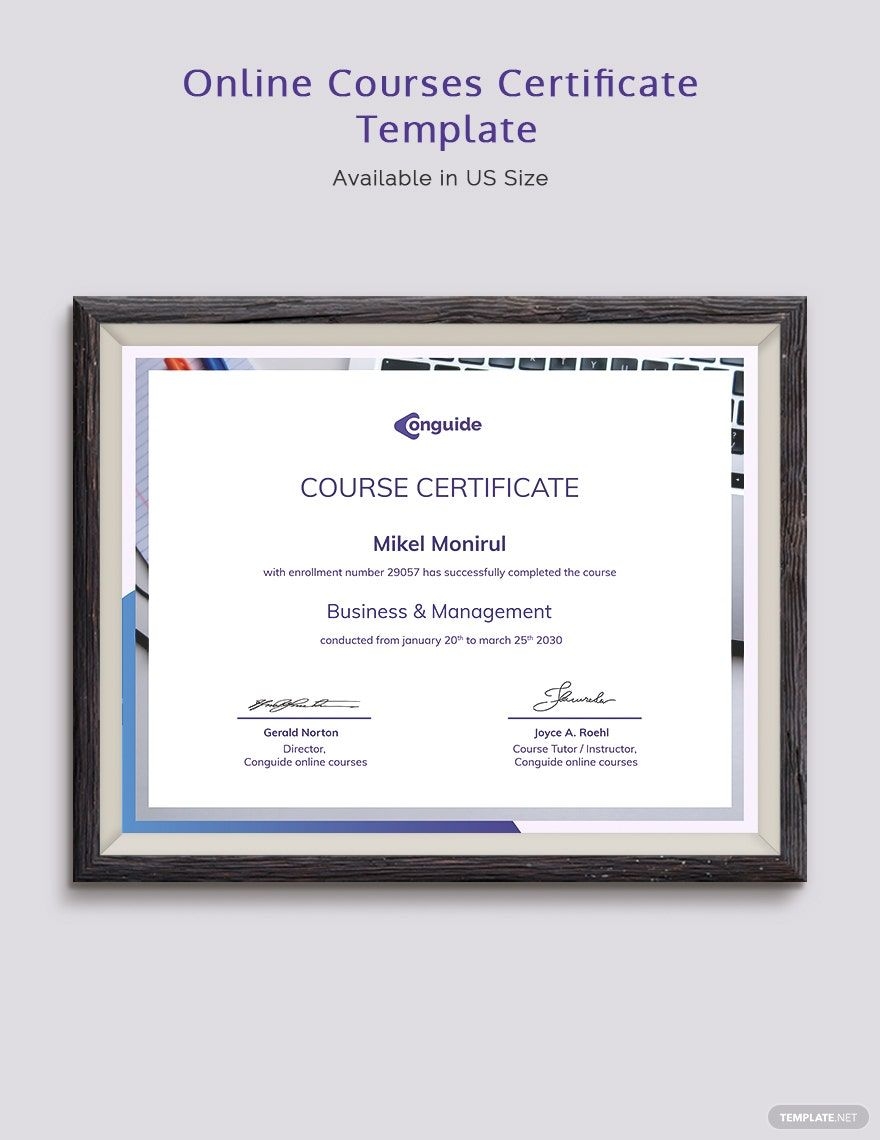 Online Courses Certificate Template In Word InDesign PSD Illustrator Publisher Pages Google Docs Download Template Online Courses Certificate Template In Word InDesign PSD Illustrator Publisher Pages Google Docs Download Template