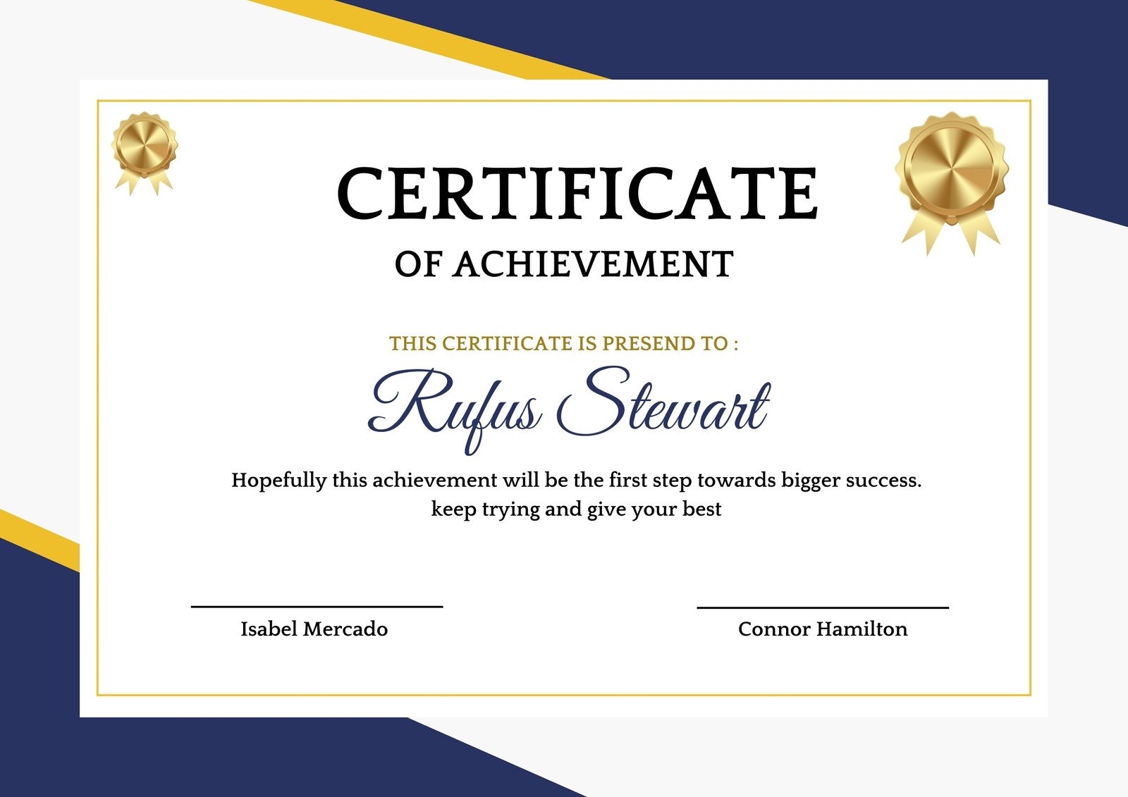 Page 2 Free Custom Printable Achievement Certificate Templates Canva