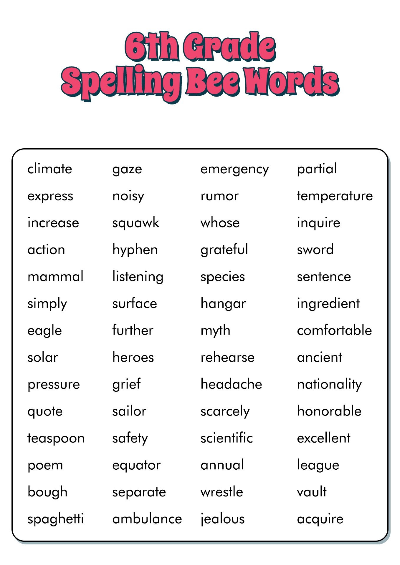 Pin By Myrna Gromia On Commonly Misspelled Words Hard Spelling Words Spelling Bee Words Spelling Words
