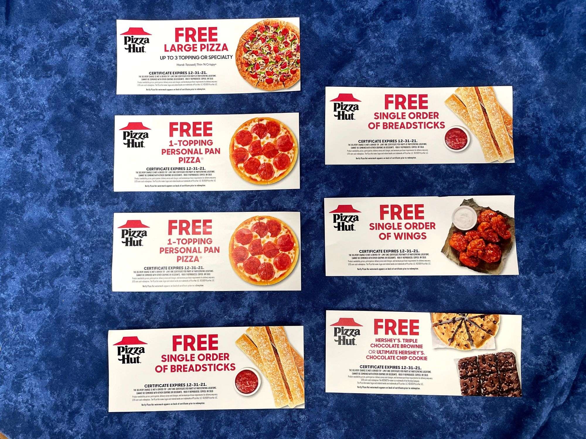Pizza Hut Gift Certificates Gavel Roads Online Auctions