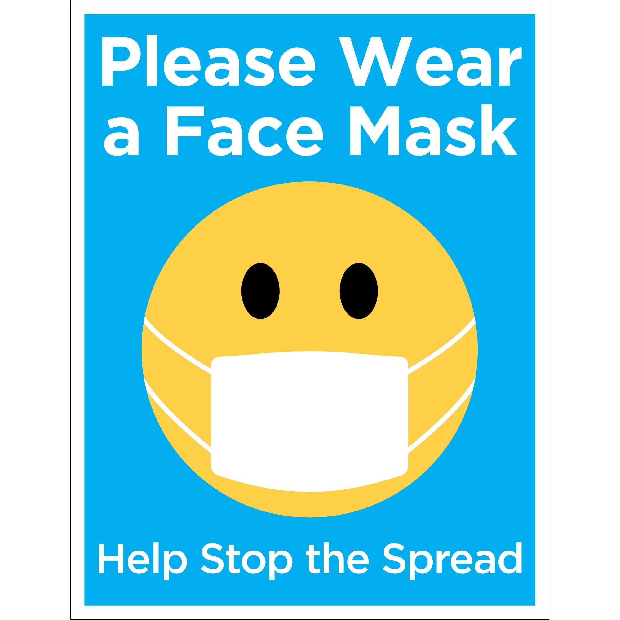 wear a mask sign printable