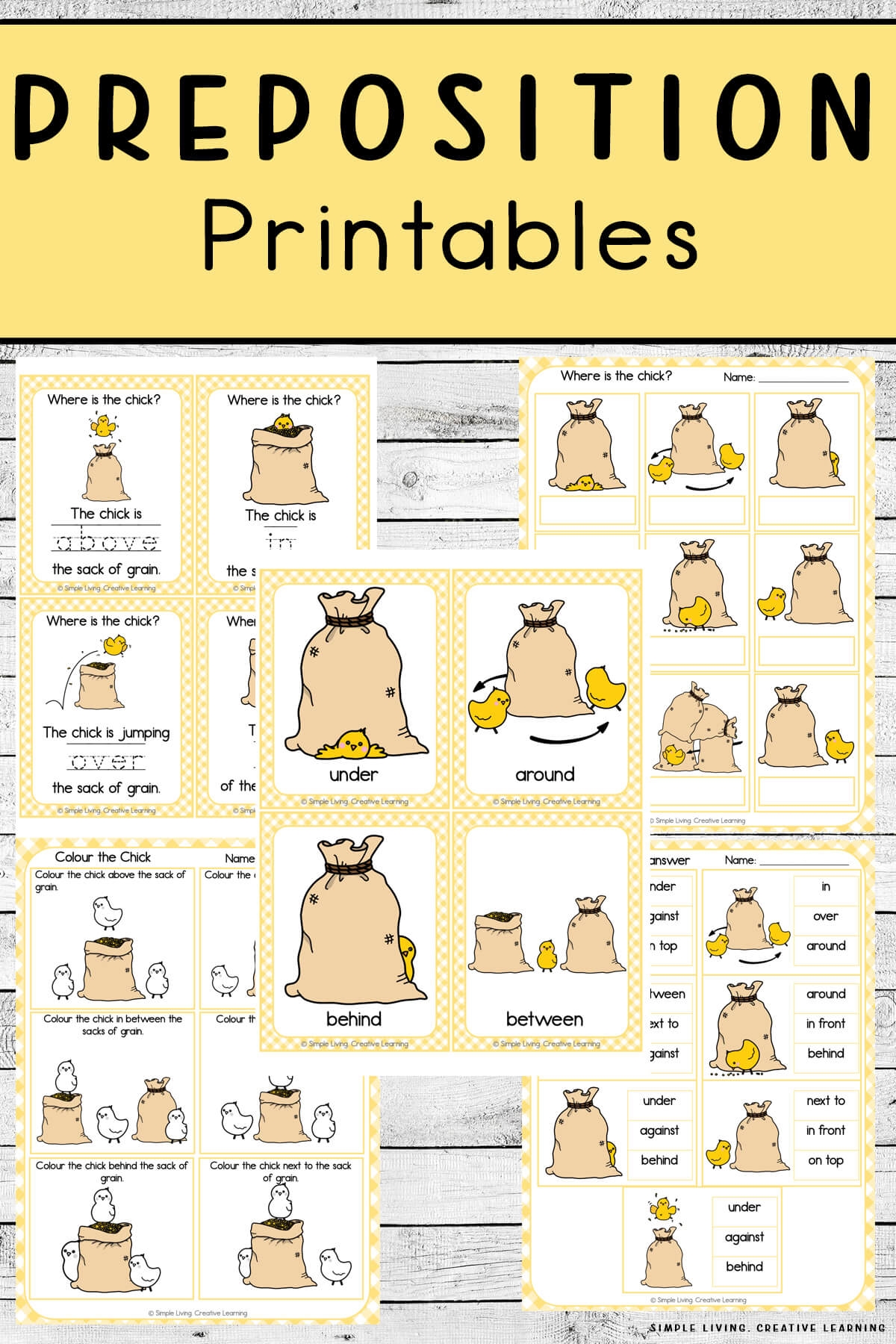printable list of prepositions