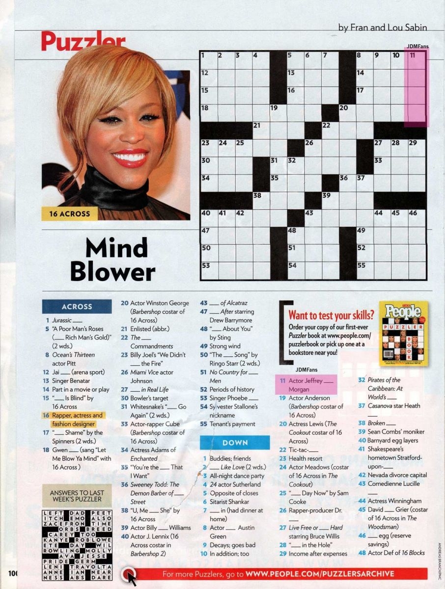 Printable Crossword Puzzles Discover 13 Ideas From Crosswords 