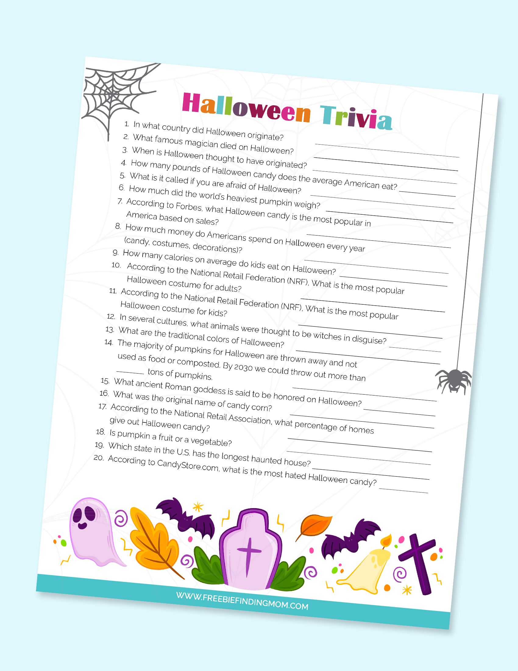 Printable Halloween Trivia Questions And Answers