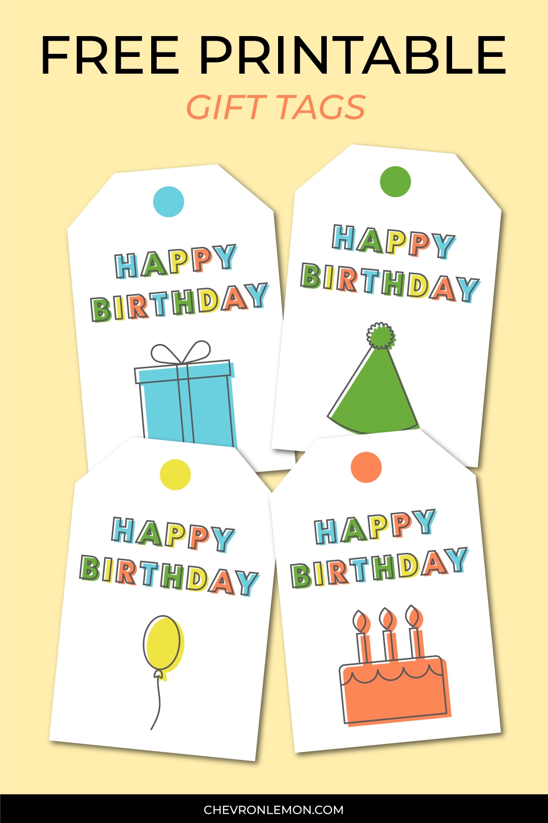 printable birthday gift tags