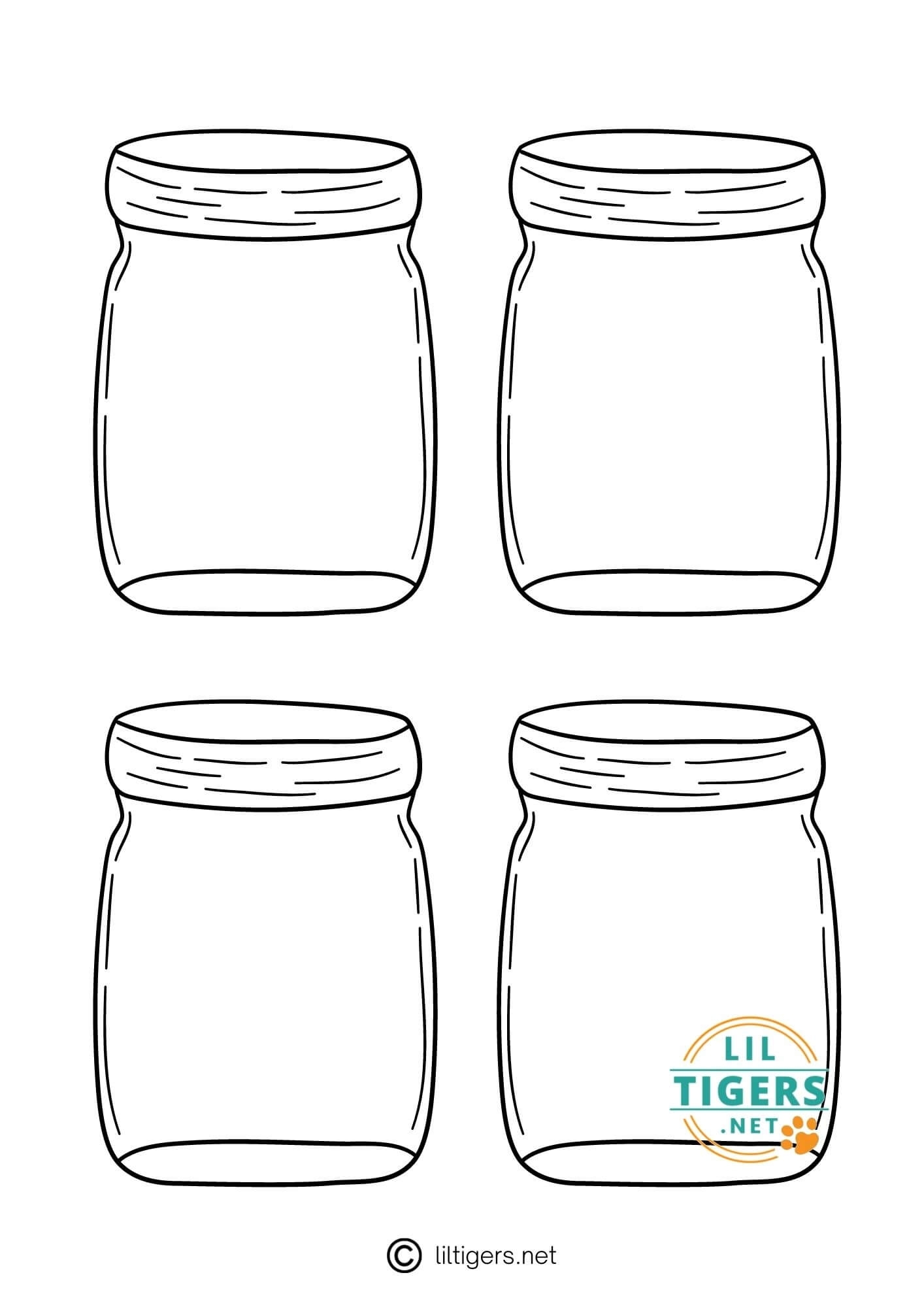 Printable Jars Printable Party Favors