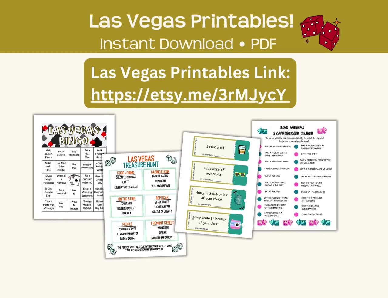 Printable Las Vegas Coupons Blue And Gold Fun Affordable Party Favor Instant Pdf Fun For Parties Birthdays Bachelorette Groups Etsy
