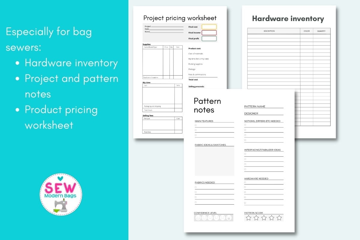 Printable Sewing Journal And Notebook Sew Modern Bags