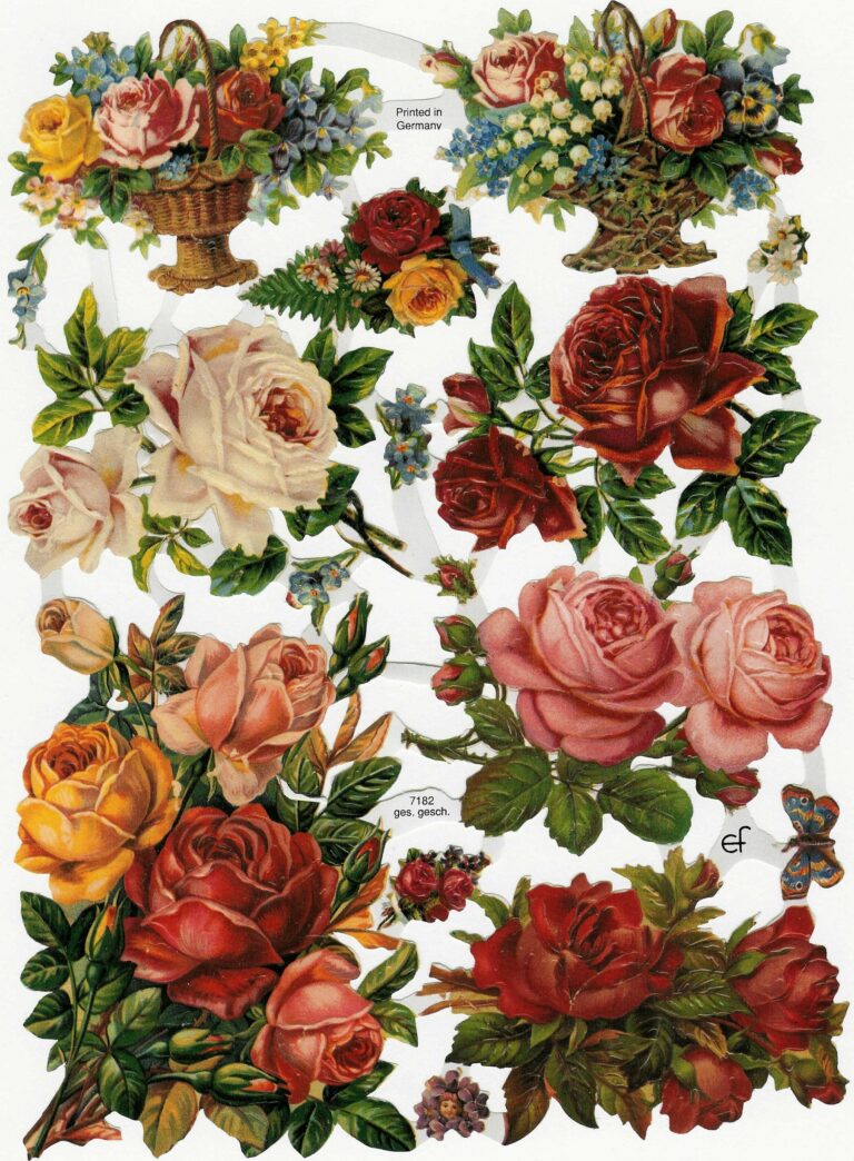 Printable Vintage Scrap Die Cut Illustrations IHannas Blog