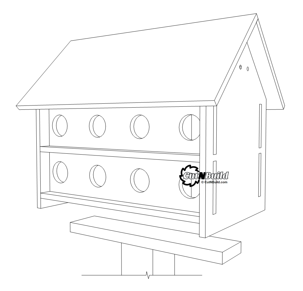 Purple Martin Bird House Plans CutNBuild