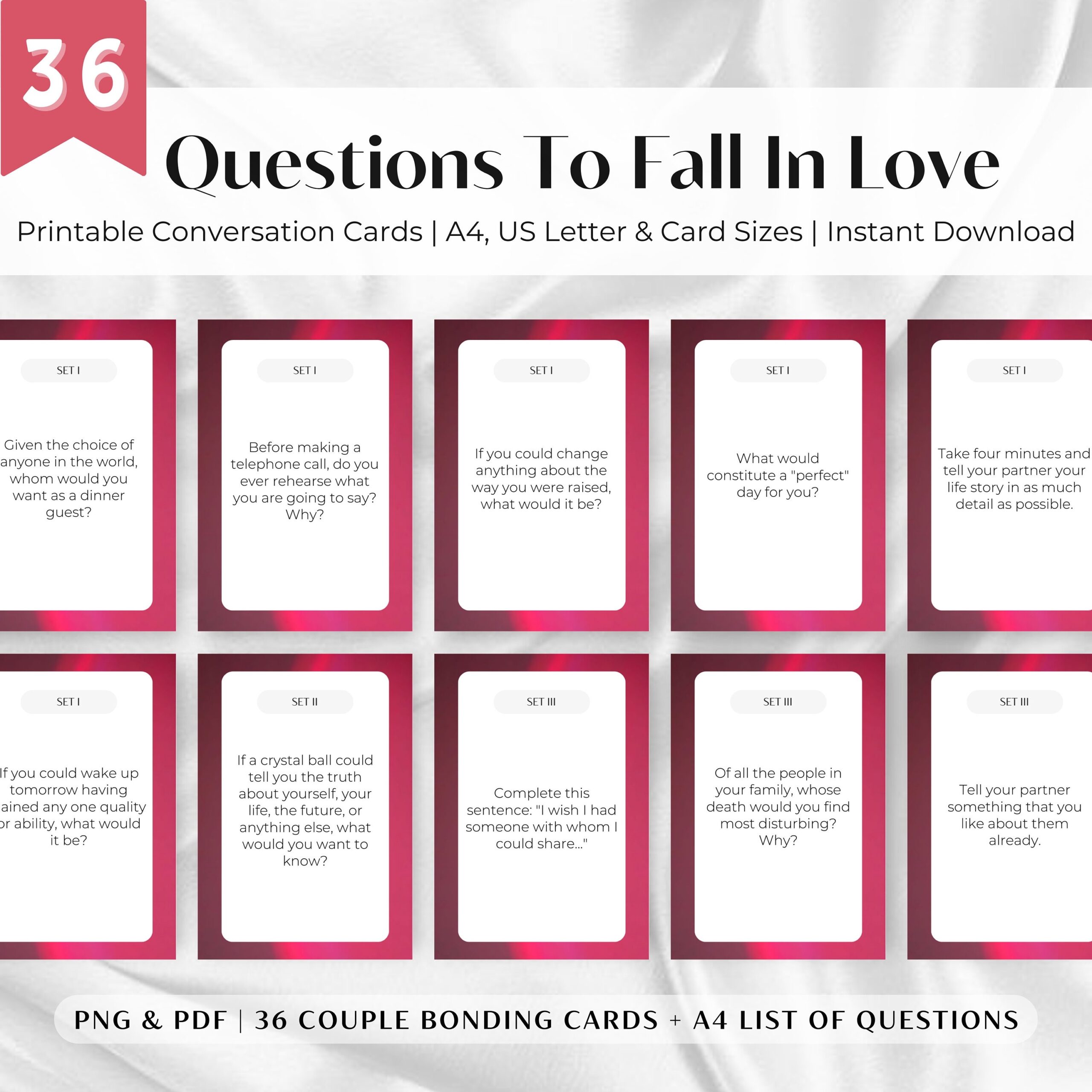 Questions To Fall In Love Printable Cards Couple GIFT Idea Romantic Date Night Ideas Relationship Building Couple Conversation Starters Etsy Questions To Fall In Love Printable Cards Couple GIFT Idea Romantic Date Night Ideas Relationship Building Couple Conversation Starters Etsy