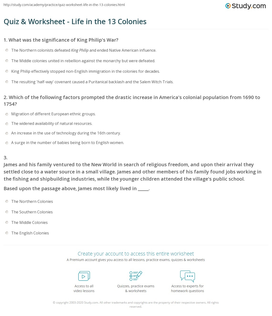 13 colonies quiz printable 13 colonies quiz printable