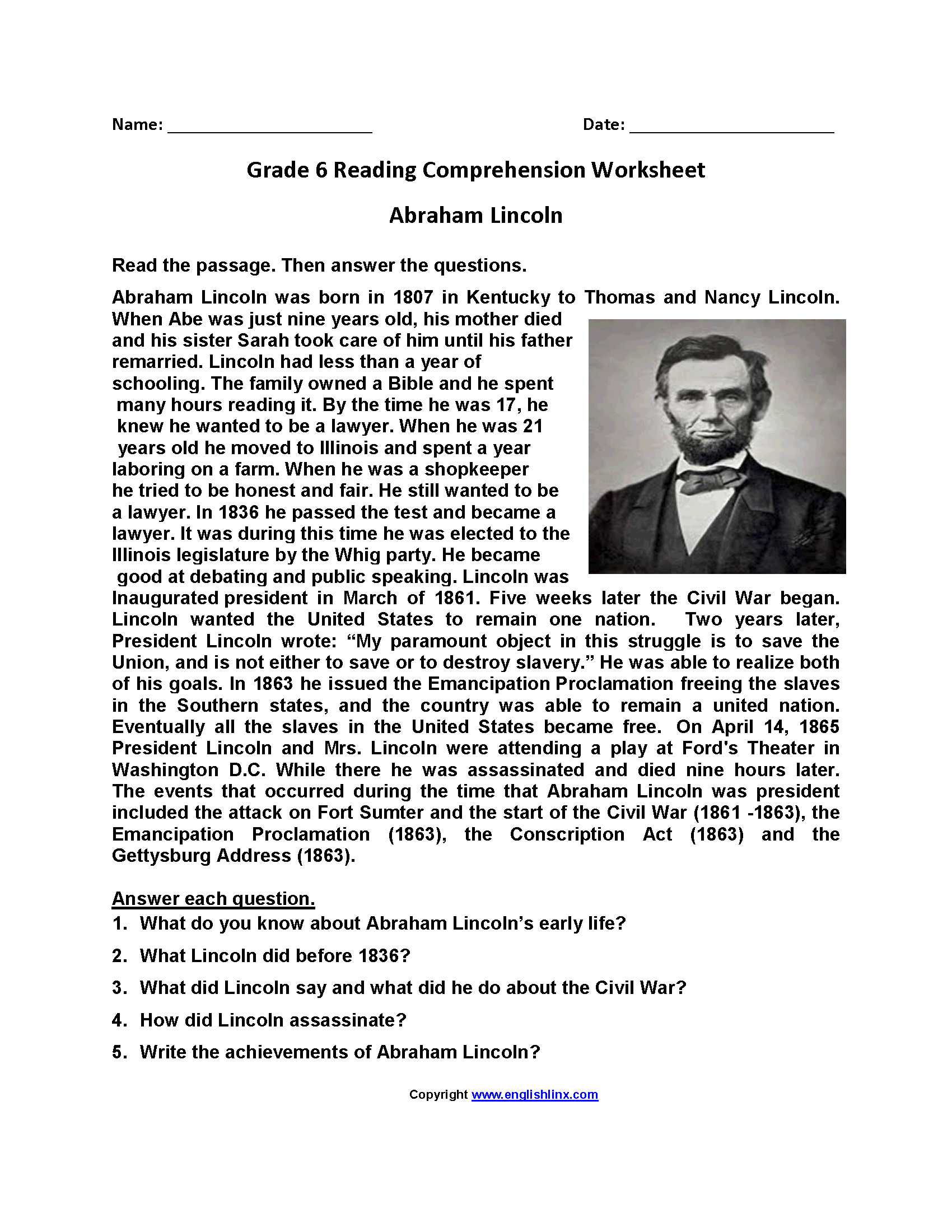 Reading Worksheets Free Printable Reading Practice For All Grades