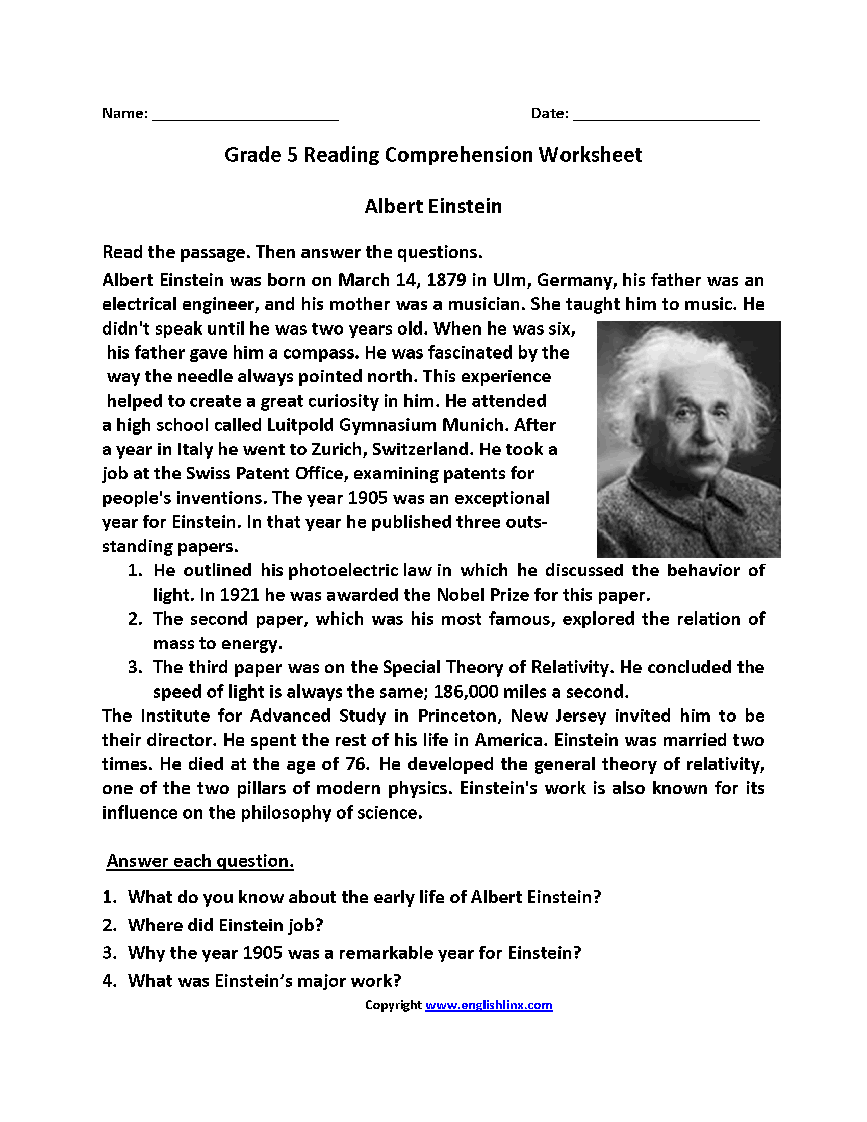 Reading Worksheets Free Printable Reading Practice For All Grades