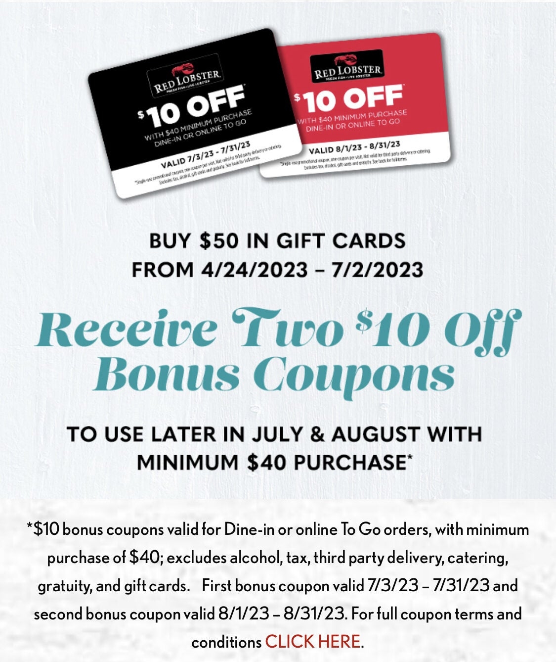 Red Lobster For The Endless Shrimp Lovers Red HOT Stackable GC Worksheets Library