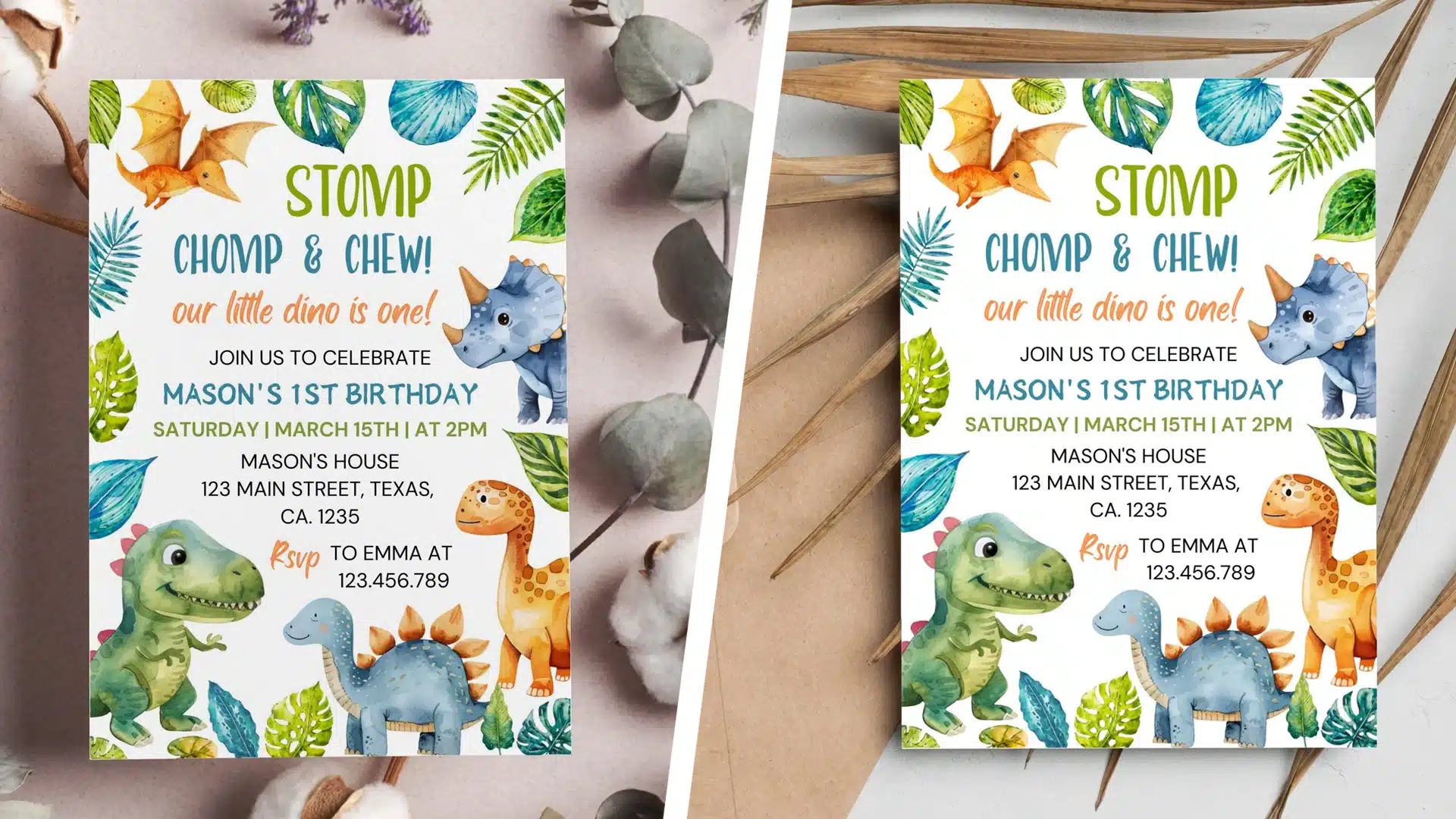 Roar Into Fun With A Free Dinosaur Birthday Invitation Goober Studio Prints