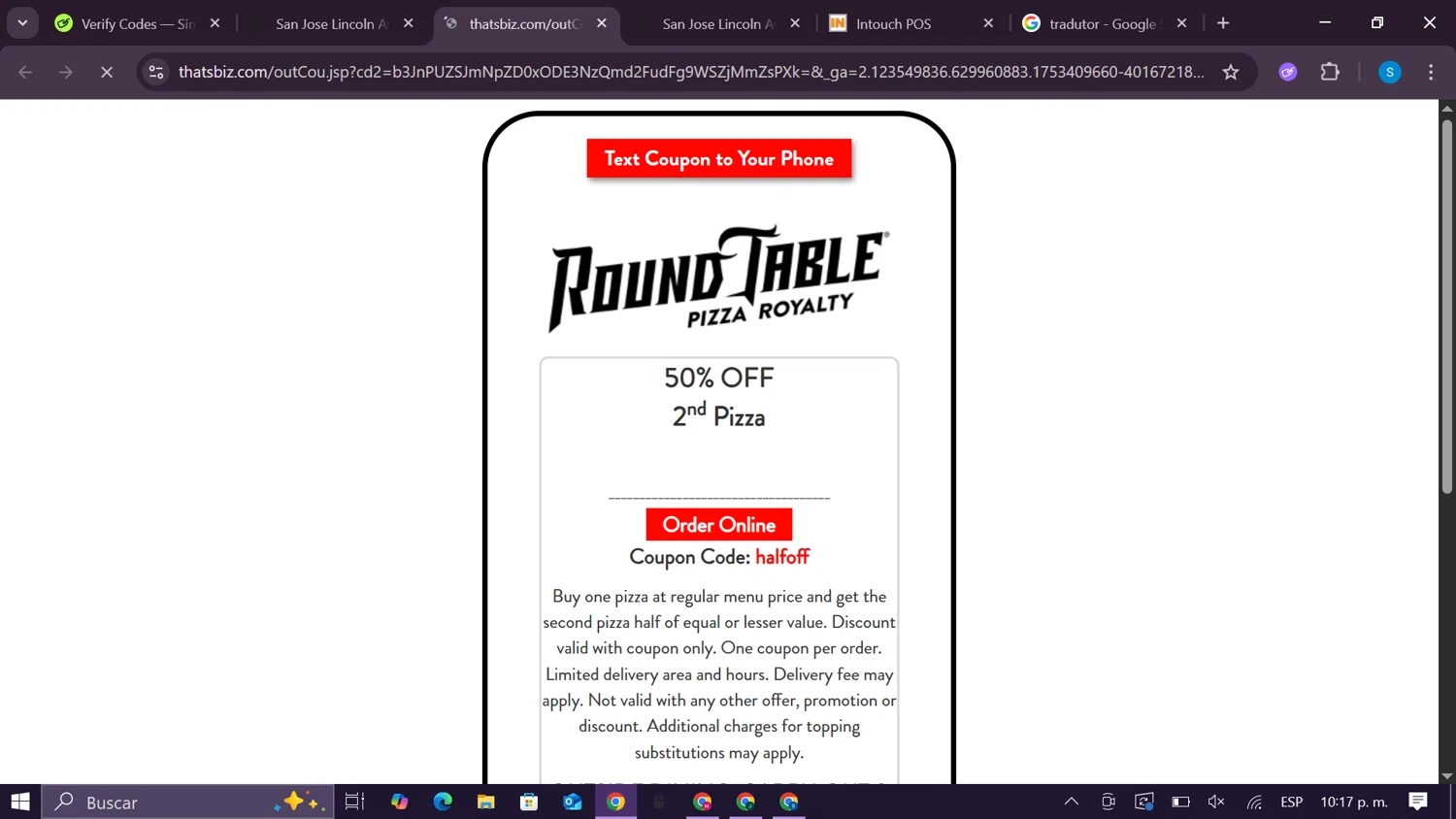 Round Table Pizza Coupon Codes 15 Off Aug 2025