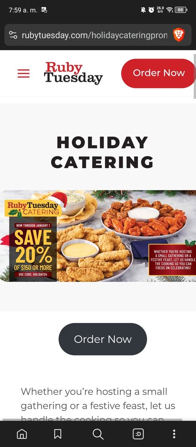 Ruby Tuesday Coupon Codes 10 Off Coupons Aug 2025