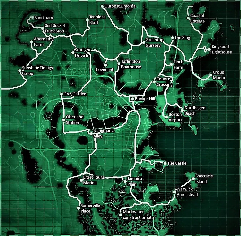 Settlement Map At Fallout 4 Nexus Mods And Community
