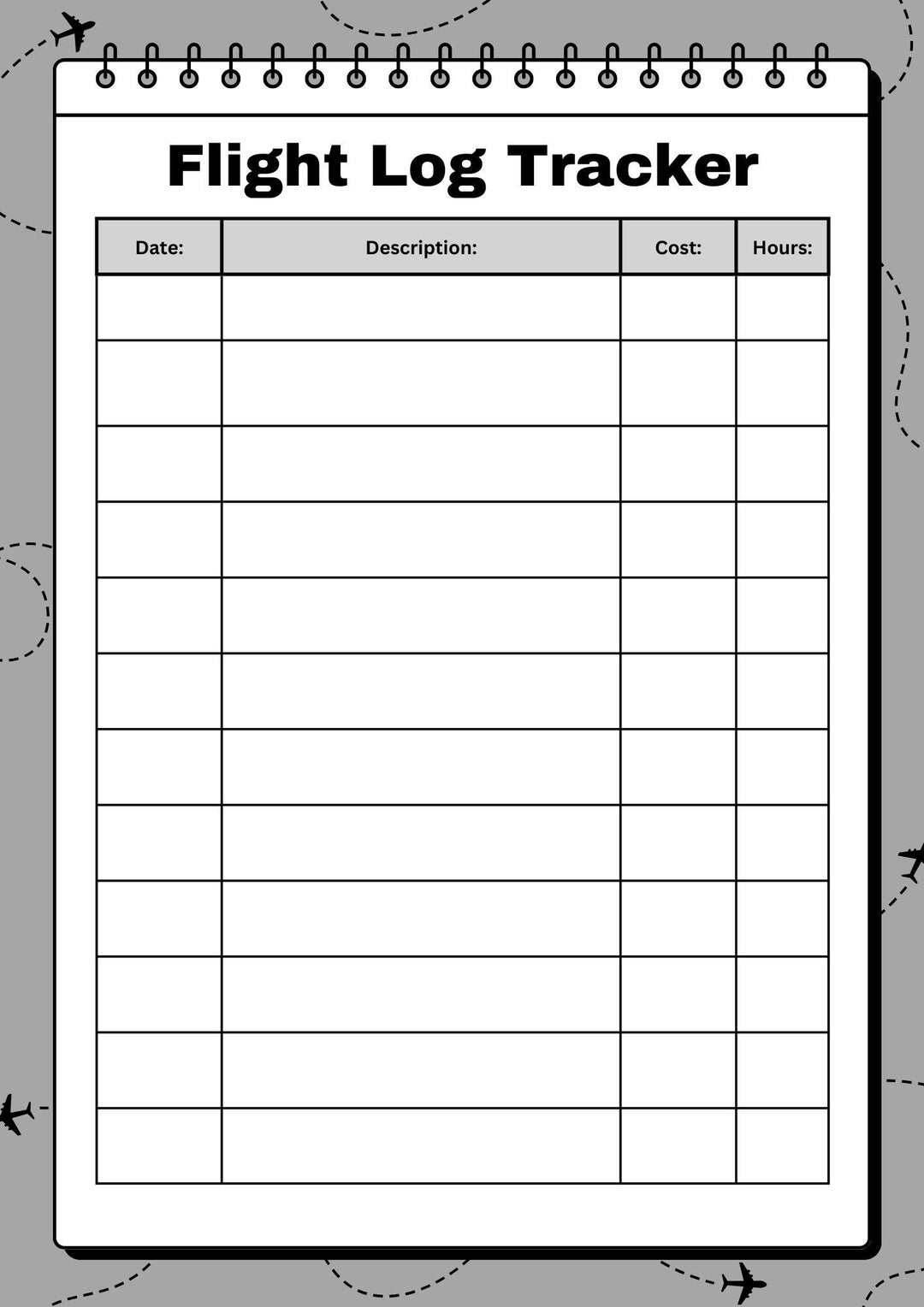 asa flight planner printable