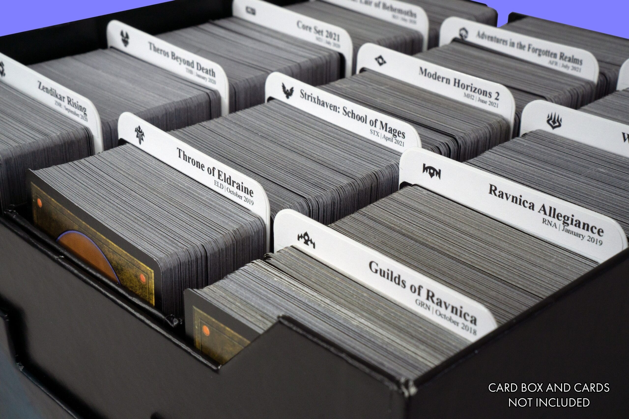 Sort MTG By Expansion Sets Trading Card Dividers W FREE Labels Vertical Etsy