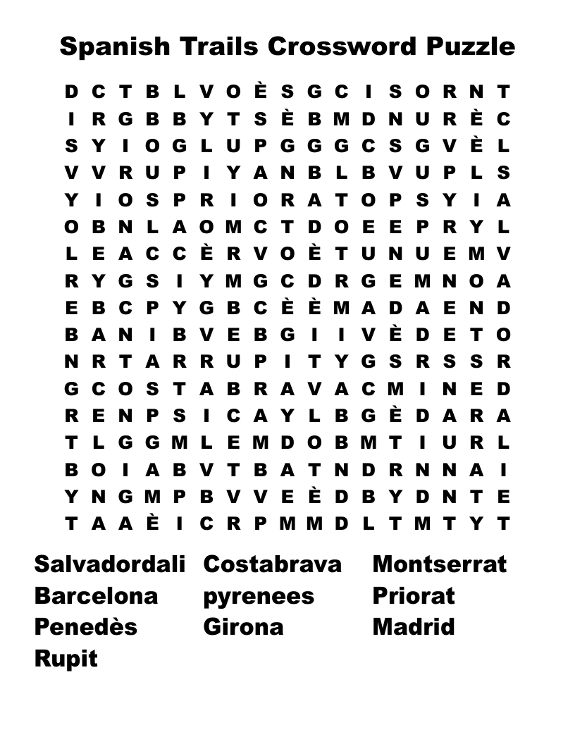 printable crosswords word searches
