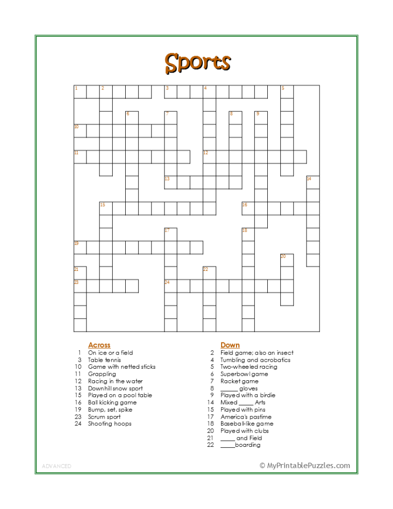 printable sunday crossword puzzles pdf free download