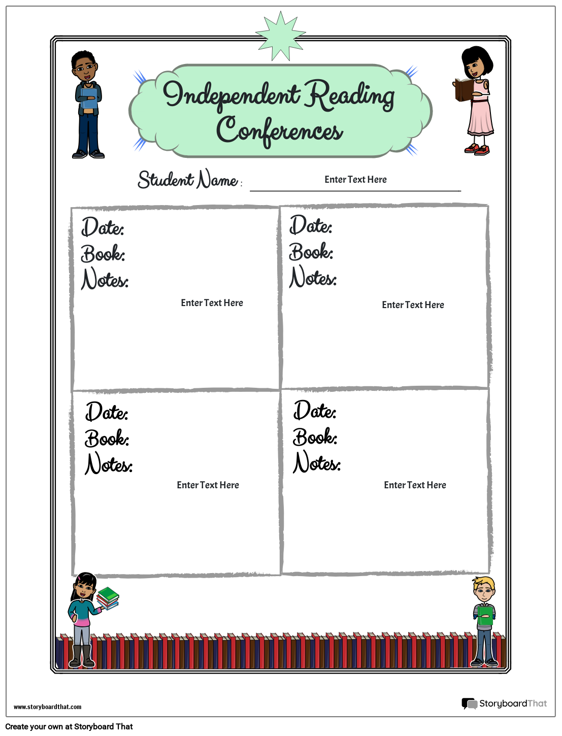 Student Teacher Conference Templates By Storyboard That