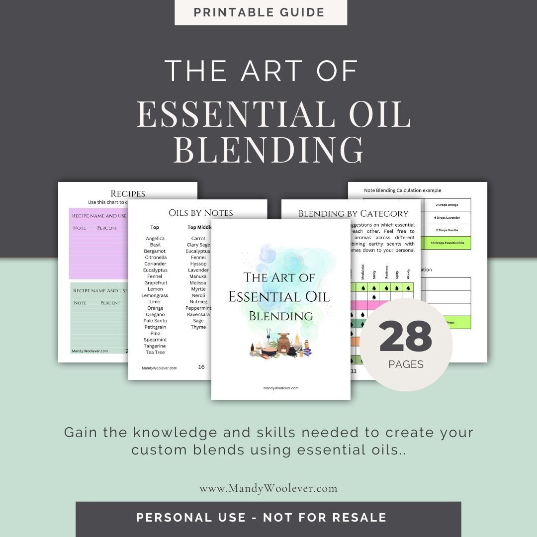 Printable Essential Oil Guide Mom Printable
