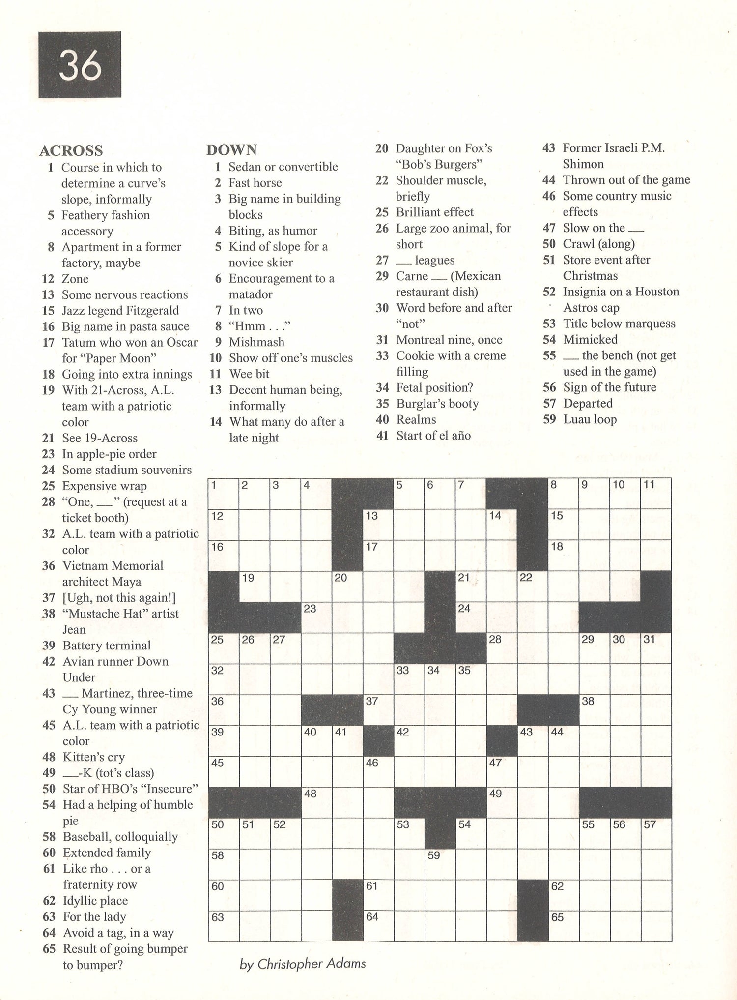 printable crosswords medium
