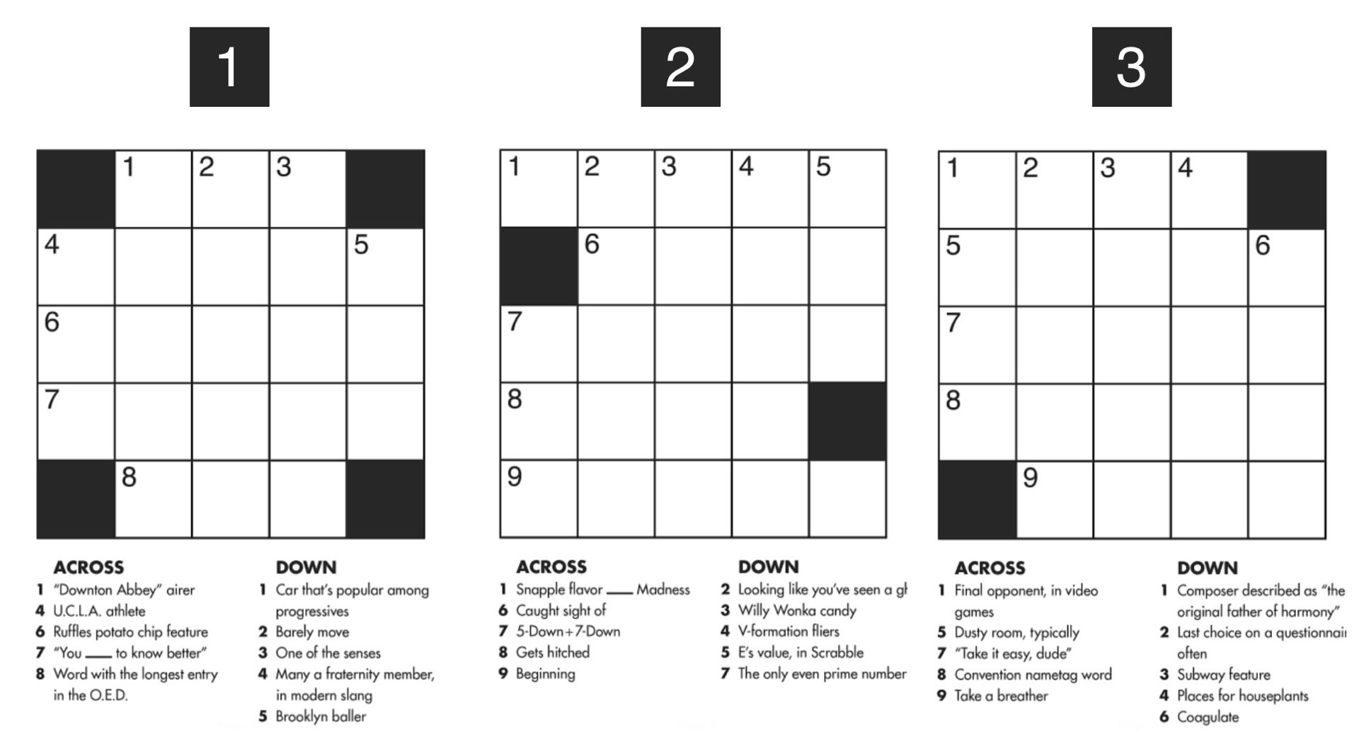 free printable crossword puzzles new york times