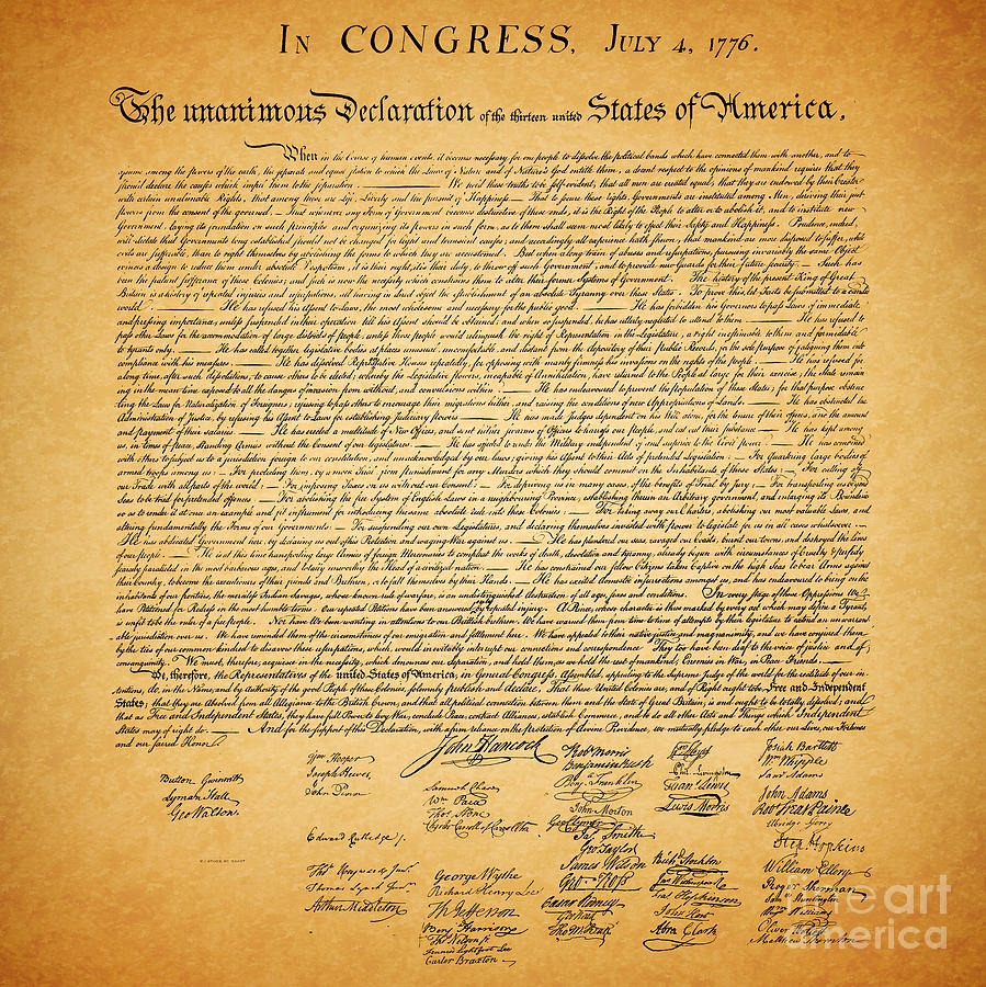 printable declaration of independence pdf