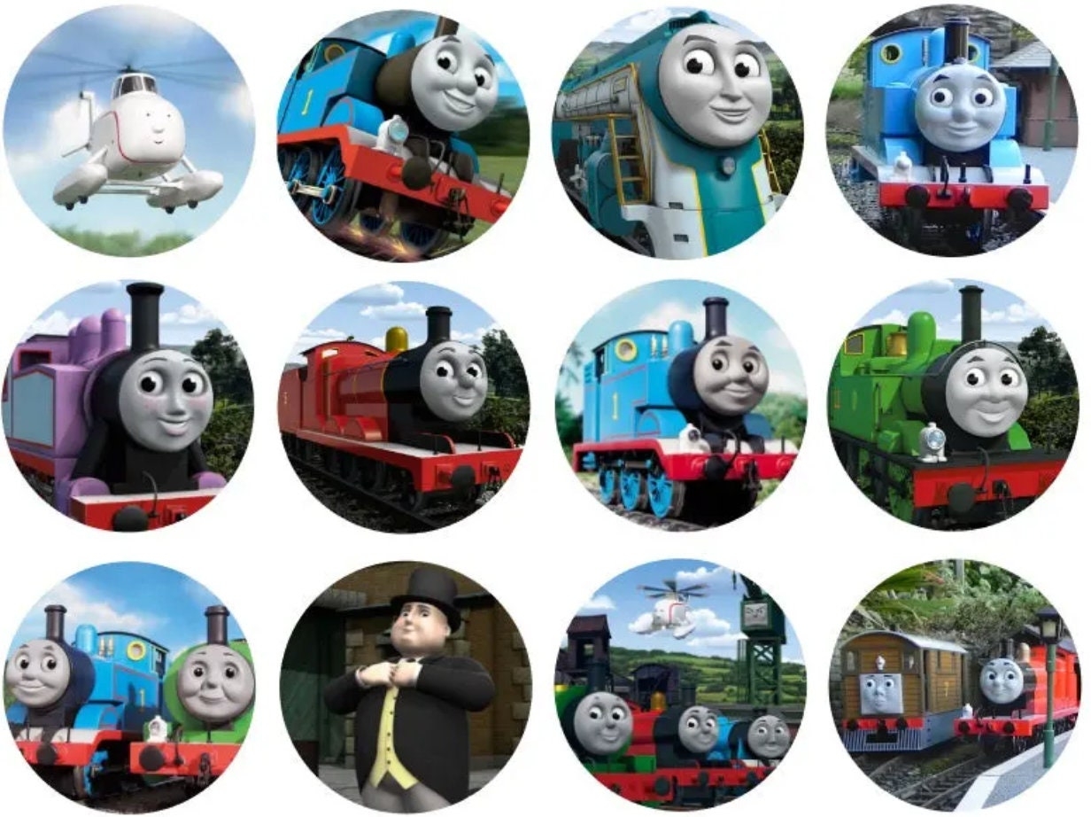 free printable thomas the train cup cake toppers