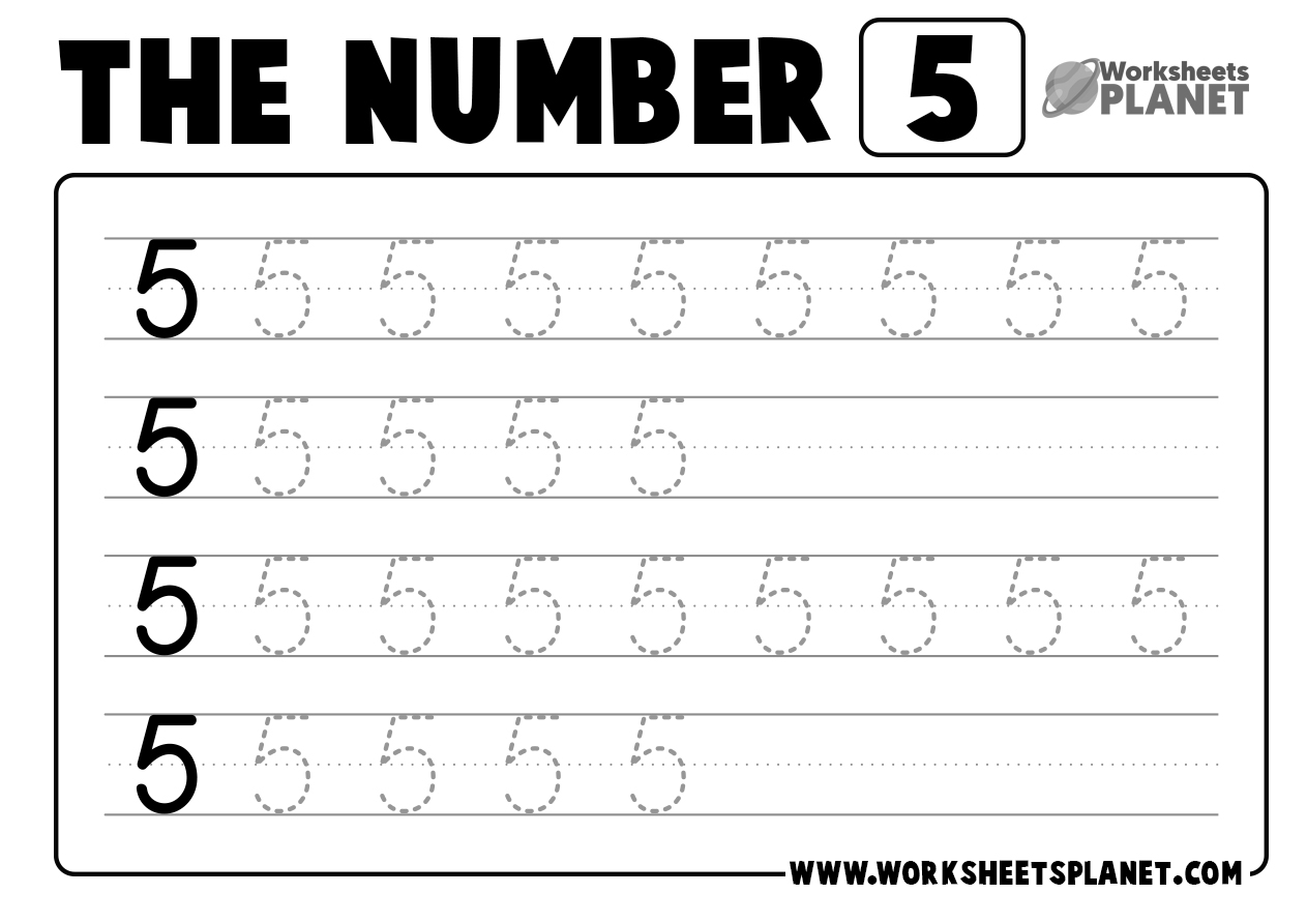 Tracing Numbers Worksheets For Kindergarten READY TO PRINT