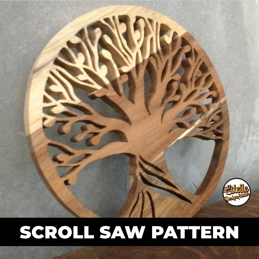 Tree Of Life Scroll Saw Pattern pdf Downloadable Etsy