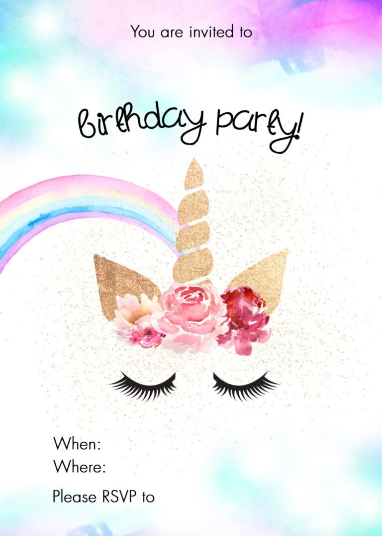 Unicorn Birthday Party Ideas W FREE Printable The DIY Lighthouse